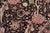 Shabby Chic Shabby Chic 1990's Floral Pak-Persian Black/Black Wool Rug - 9'0'' X 12'6'' For Sale - Image 3 of 9