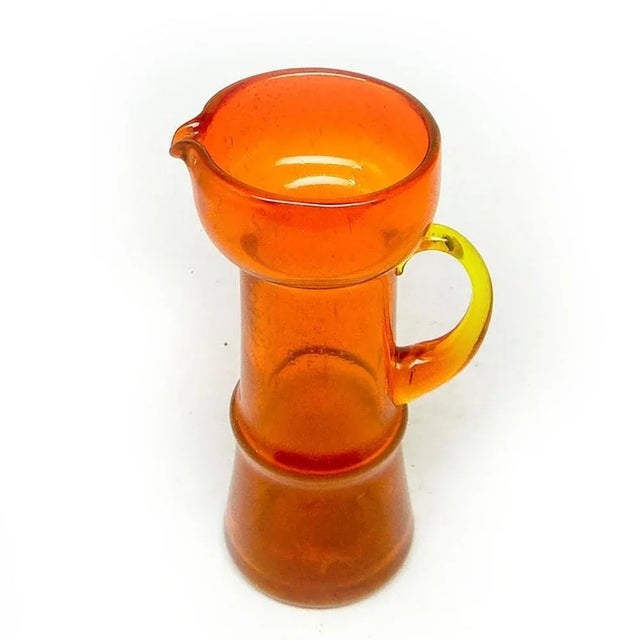 Postmodern Jug by Zbigniew Horbowy for Sudety Glassworks, Poland, 1970s, in Flawless conditions. Designed 1970 to 1979 I...