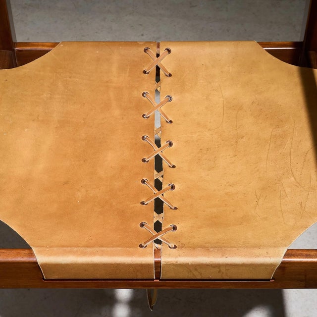 Armchair with Leather Upholstery by Jean Gillon for Italma Brazil, 1960s For Sale - Image 6 of 10