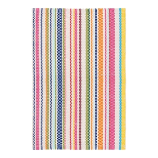 Dash & Albert by Annie Selke Summer Stripe Indoor/Outdoor Rug, 5' x 8' For Sale