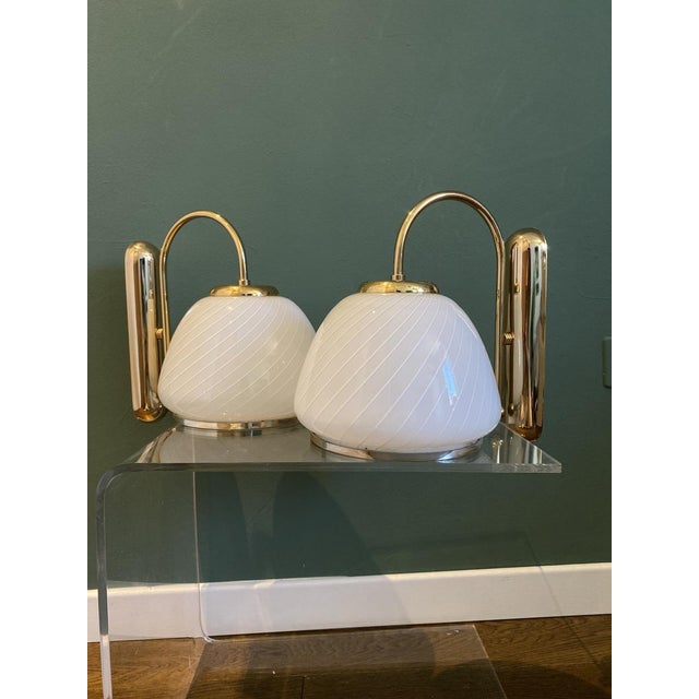 Murano Glass Wall Lights from Millefiori, Set of 2 For Sale - Image 11 of 18