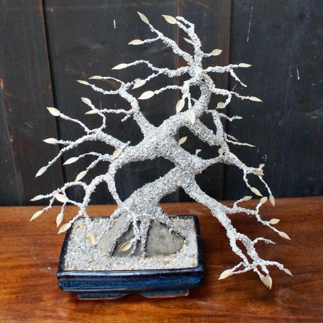 Vintage Silver Solder Cascading Bonsai Tree, 1970s For Sale - Image 4 of 9