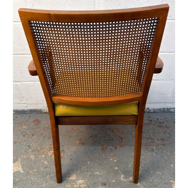 Set of Six Mid-Century Walnut and Cane Dining Chairs by Glenn of California For Sale - Image 14 of 18
