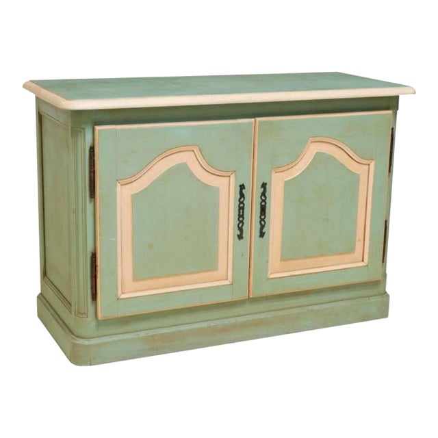 Country French Provincial Louis XV Style Painted Sideboard For Sale