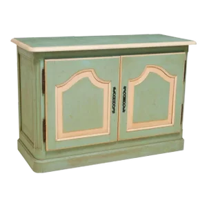 Country French Provincial Louis XV Style Painted Sideboard