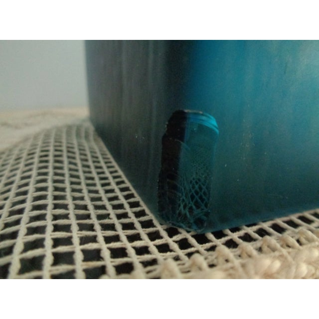 Blue Vintage Blue Transparent Ion Tamaian Hand Blown Sculpture For Sale - Image 8 of 11