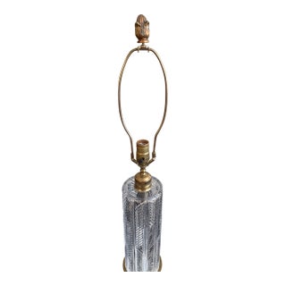 Vintage Monumental Waterford Crystal Sheila Table Lamp For Sale