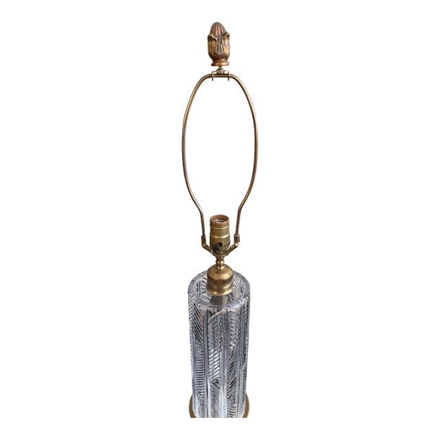 Vintage Monumental Waterford Crystal Sheila Table Lamp For Sale
