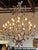 Large Vintage Smoke Crystal 24 Light Chandelier For Sale - Image 4 of 9