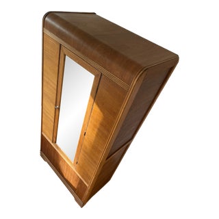 1920's Art Deco Hanging Wardrobe For Sale