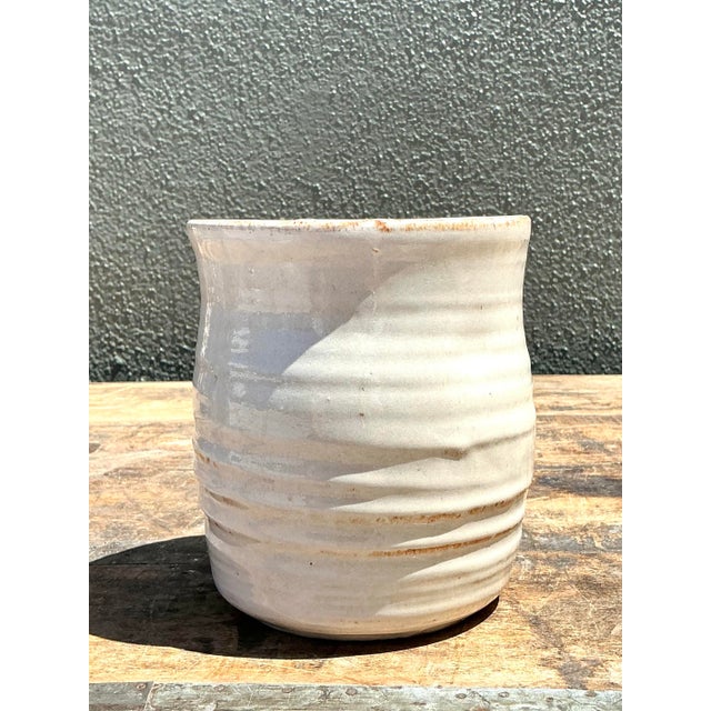 Vintage Aboriginal Studio Pottery Vase For Sale - Image 10 of 12