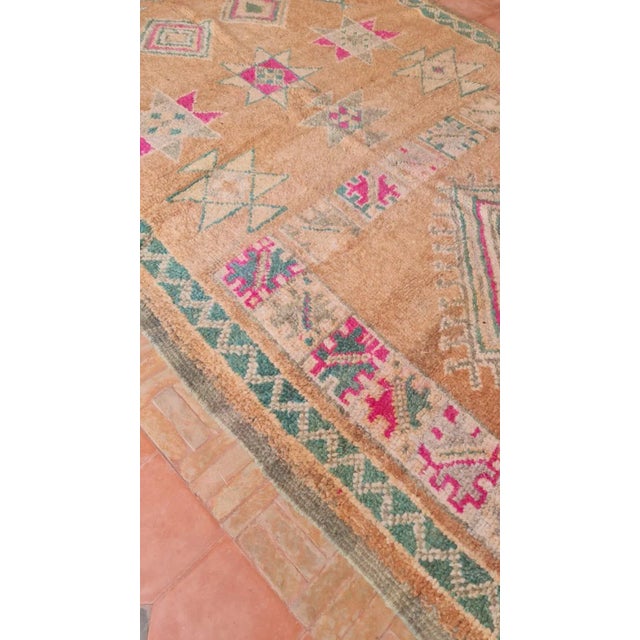 Moroccan Handwoven Pink Rug For Sale - Image 11 of 13