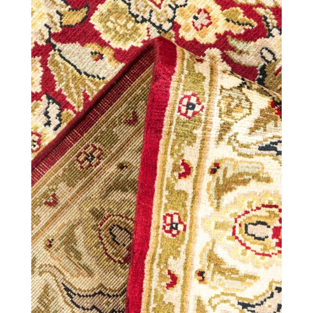 Mogul, One-of-a-Kind Hand-Knotted Area Rug in Red, 4' 2" x 6' 1" For Sale In New York - Image 6 of 8