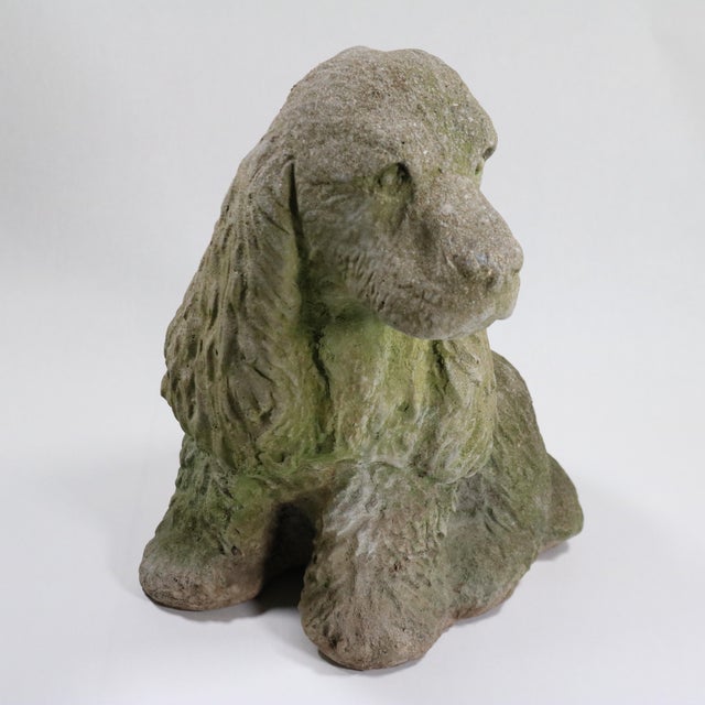 Realism Late 20th Century Concrete Garden Cocker Spaniel Dog Statue For Sale - Image 3 of 11