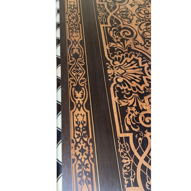Mid 19th Century Italian Mid-19th Century Inlaid, Ebony and Bone Table For Sale - Image 5 of 8