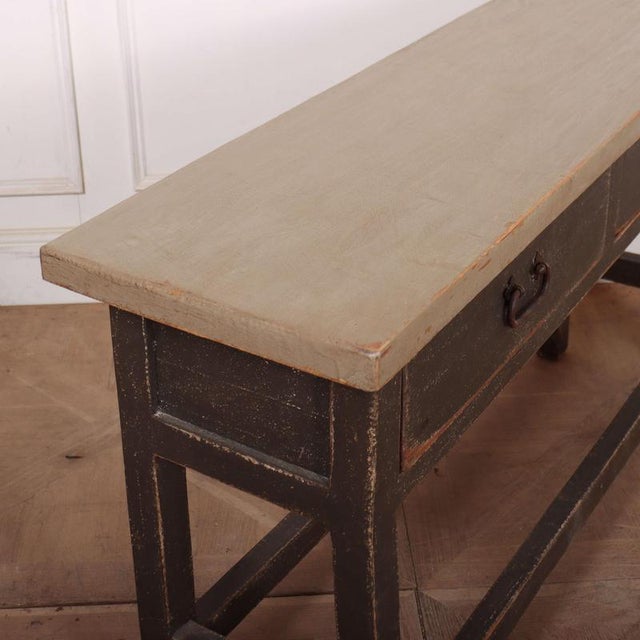 English Painted Server in Pine, 1920s For Sale - Image 8 of 11
