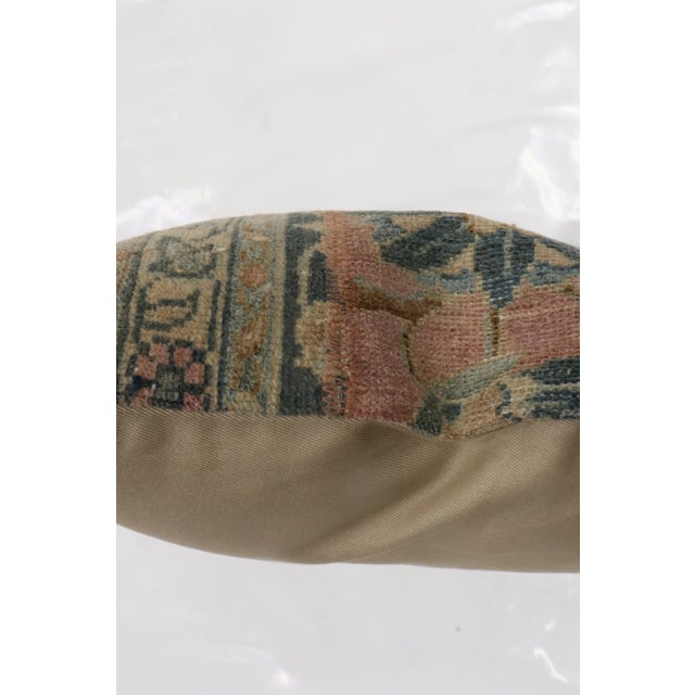 One of a kind Pillow made from an antique persian lilhan rug made in a patchwork format with cotton backing. Zipper...