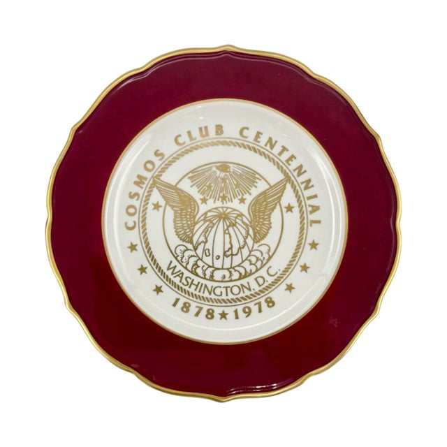 Vintage Cosmos Club Washington, d.c. Centennial Plate 1878–1978 For Sale In Washington DC - Image 6 of 12