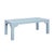Contemporary Matthew Izzo Home Kendall Light Blue Linen Parson Style Coffee Table For Sale - Image 3 of 9