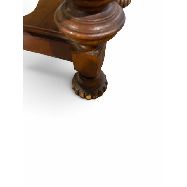 Brown Antique Jacobean Revival Mahogany Sideboard With Chevron Inlay For Sale - Image 8 of 11