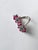 Set in 18k White Gold, Emerald Cabochon, Carved Ruby & Diamonds Toi Et Moi Ring, Us Size 7 For Sale - Image 10 of 11