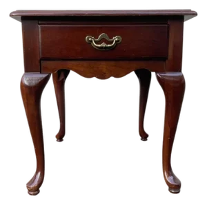 Vintage Thomasville Queen Anne Mahogany Side Table