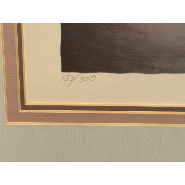 Late 20th Century Late 20th Century Louis Russomanno "Interlude" Signed Limited Edition Lithograph, 133/300, Framed With Original Coa For Sale - Image 5 of 10