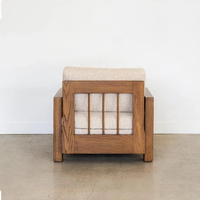 1970s Solid Wood Club Chair For Sale In Los Angeles - Image 6 of 13