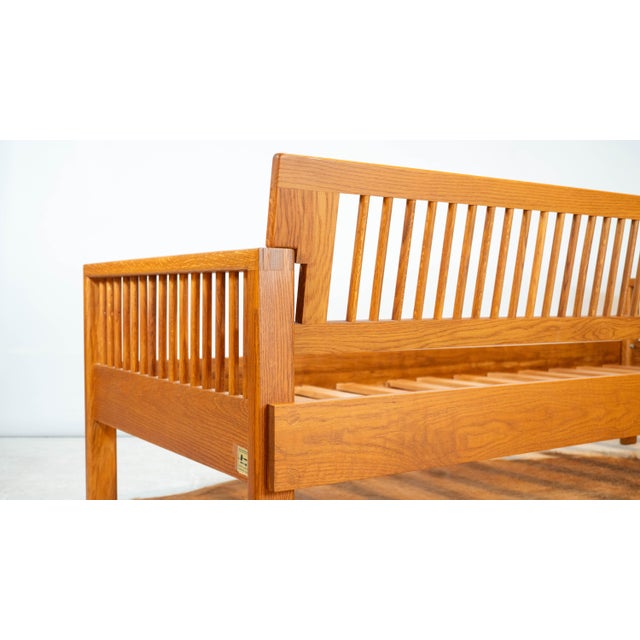 Vintage Charles Webb White Oak Wood Daybed Sofa For Sale - Image 14 of 18