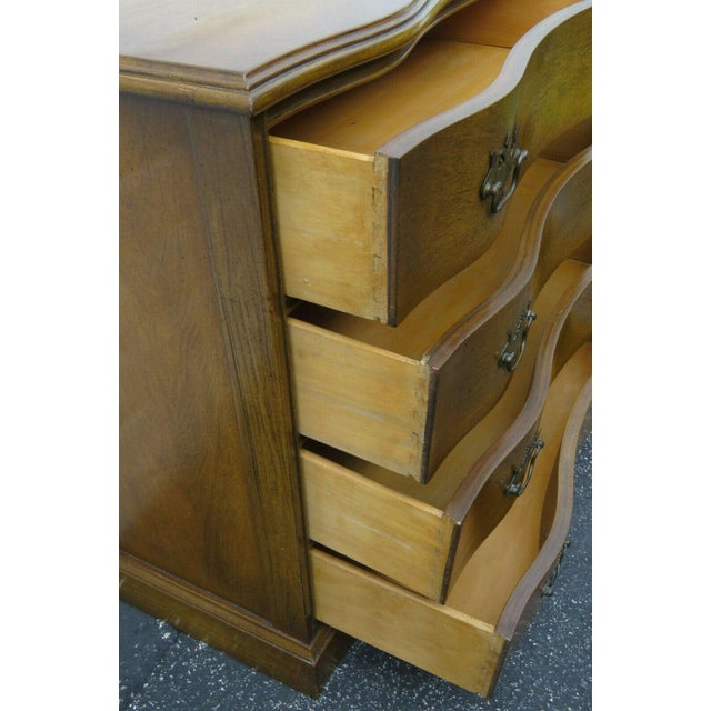 Distressed Painted Walnut Small Dresser Large Nightstand ...