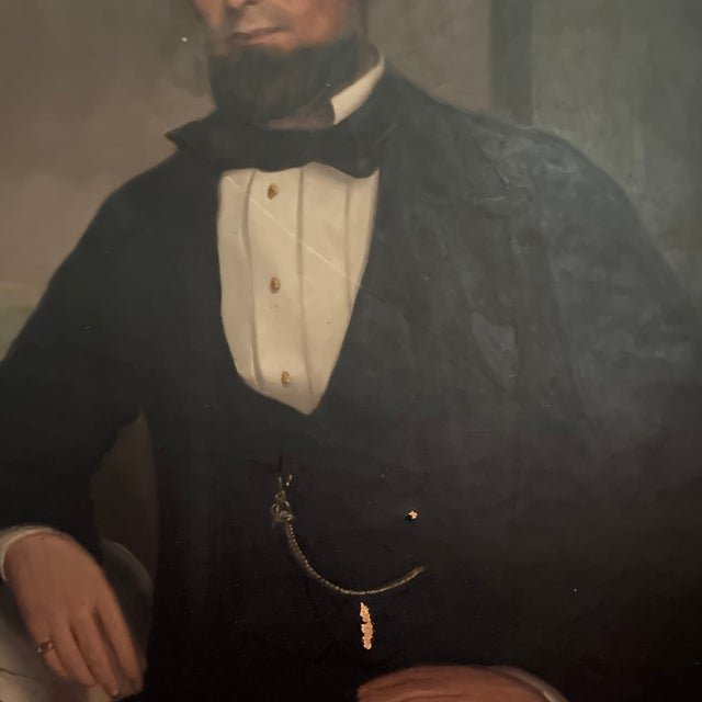 1858 English Portrait of Cain McLaughlin, Oil on Canvas, London For Sale - Image 11 of 11