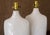 White Vintage 1950s MCM White Crackle Glaze Ceramic Table Lamps - A Pair For Sale - Image 8 of 17