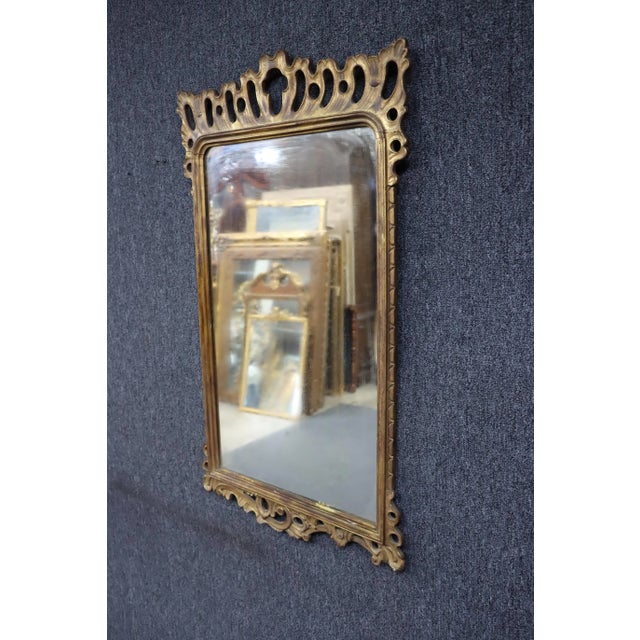 Giltwood Carved Mirror For Sale - Image 4 of 6