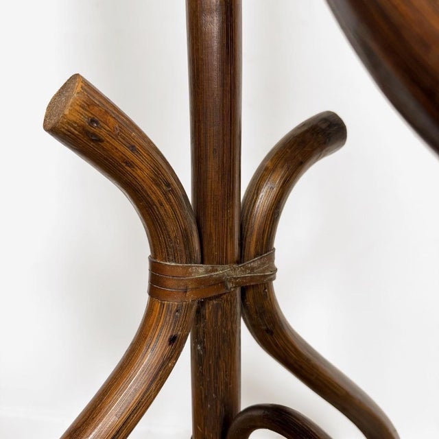 Curved Wooden Psyche Mirror, 1960s For Sale - Image 9 of 15