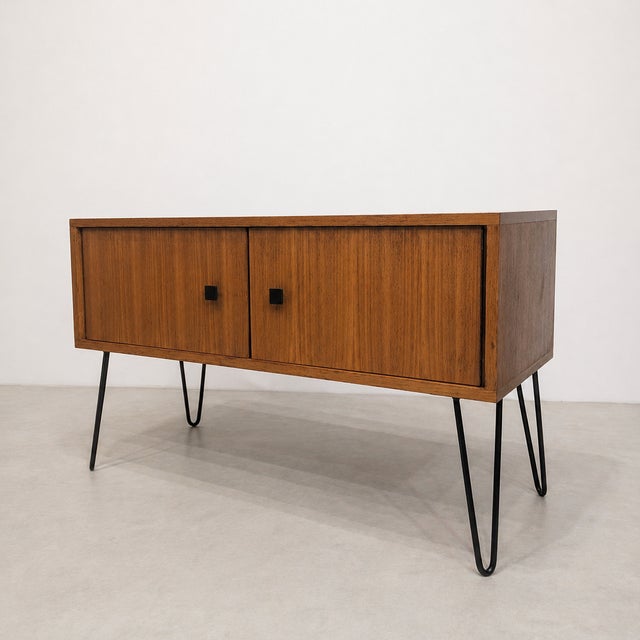 Vintage Teak Lowboard from MDK, Belgium, 1960s For Sale - Image 10 of 10