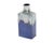 A West German ceramic vase produced by Scheurich Keramik. This mid-century vase has a bottle shape and is blue with a gray...