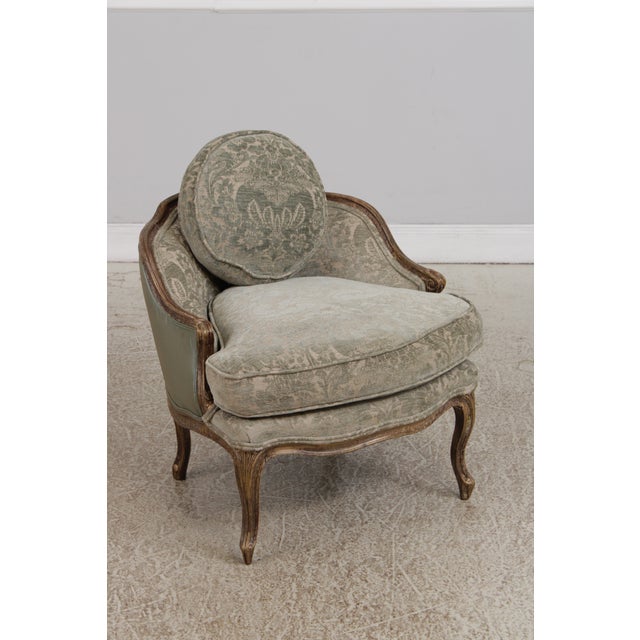 Louis XV Style 3 Piece Upholstered Chaise Lounge Chair Set For Sale - Image 11 of 18