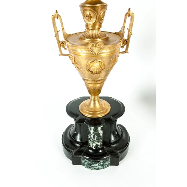 Mid-19th Century Gilt Bronze Five Arms Candelabra - a Pair For Sale - Image 10 of 12