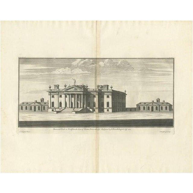 Early 18th Century Campbell, Illustration of Duncombe Park, 1725, Print For Sale - Image 5 of 5