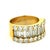 1980s American 18k Gold 4.60 Carat Diamond Wide Band Ring, Size 6.5 For Sale - Image 11 of 12