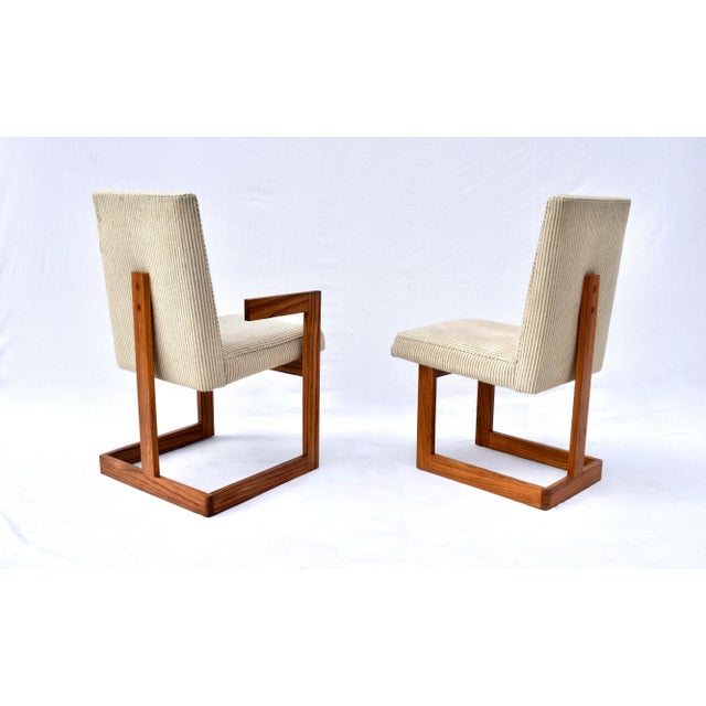 Wood Vladimir Kagan, Prudential Chairs, Rosewood, Kagan-Dreyfuss, Inc, 1970s For Sale - Image 7 of 9