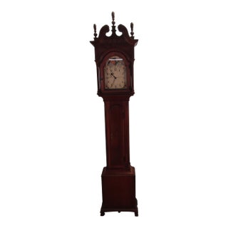 Henry Ford Museum Solid Mahogany Cased Grandfathers Clock For Sale