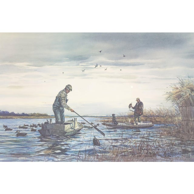 Pick up Time Barnegat Bay Signed Print of Original Watercolor Painting by Artis For Sale - Image 6 of 10