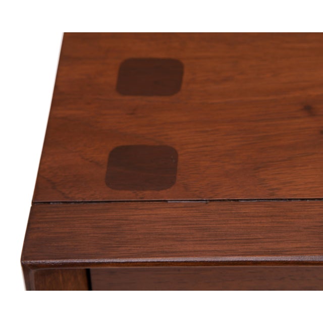 Lane "Tower Suite" Credenza Walnut Rosewood Chrome Mid Century 1970s For Sale - Image 10 of 18