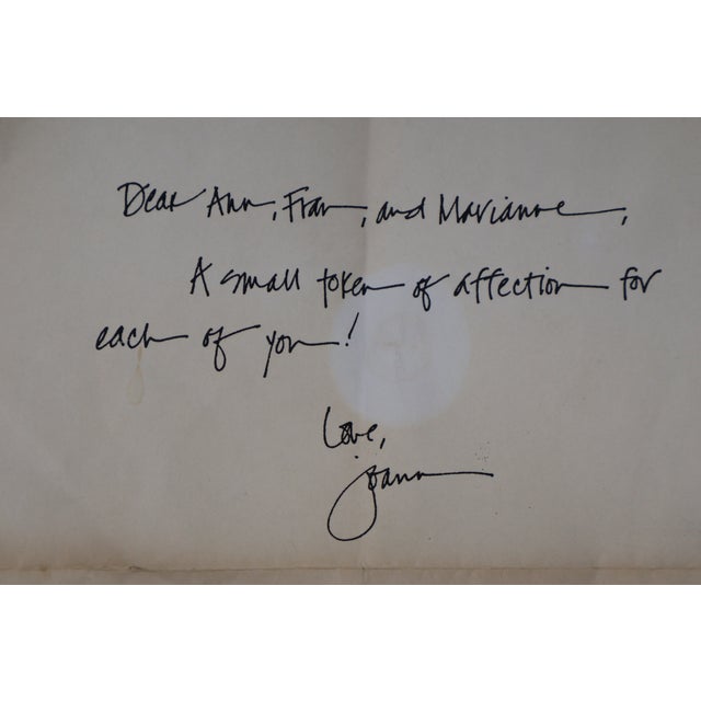 Joann Spamer Signed Porcelain Winged Sculptural Vessel With Artist Note, 1986 For Sale - Image 9 of 18