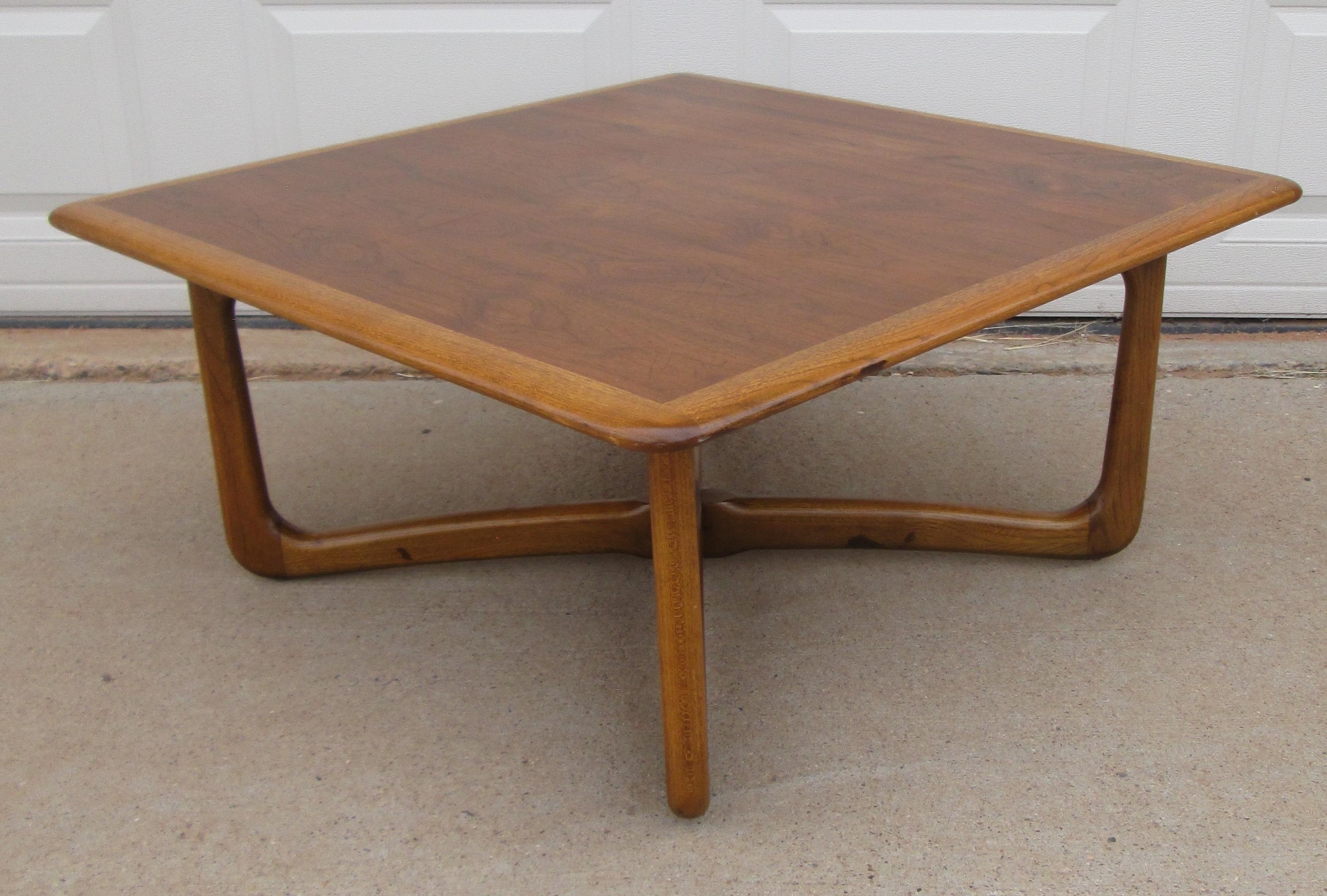 Mid 20th Century Lane Perception Square Cocktail Table Model 908