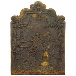 18th Century French Cast Iron Fireback