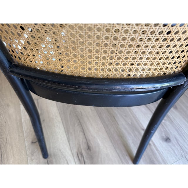 Black Bentwood Chairs With Pigskin by Thonet Josef Hoffmann For Sale - Image 9 of 14