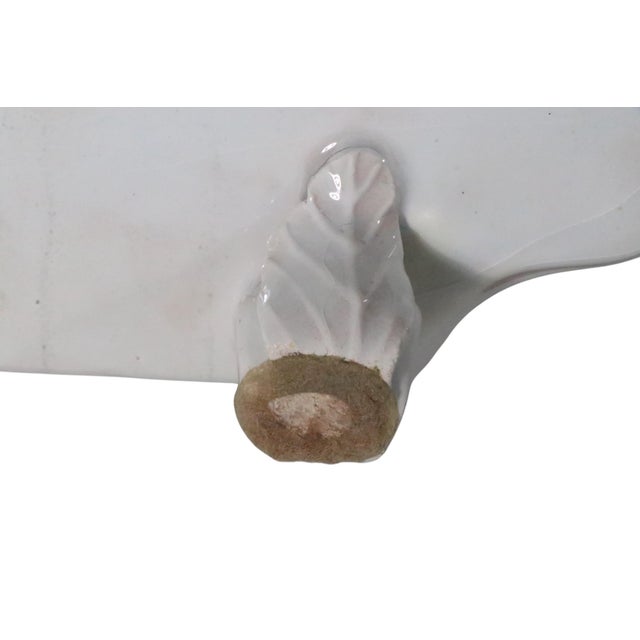 Mid Century Capodimonte Style Ceramic Floral Centerpiece, Made in Italy For Sale - Image 9 of 11