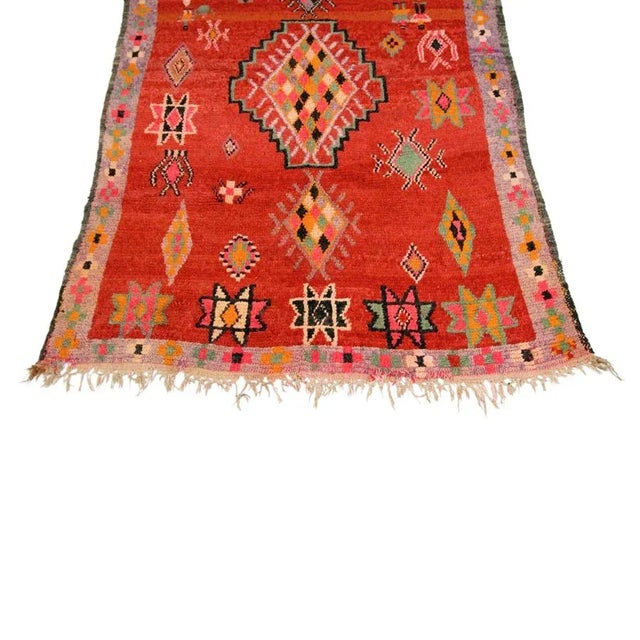 Moroccan 1980's Vintage Moroccan Boujad Rug For Sale - Image 3 of 6